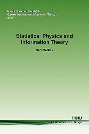 Statistical Physics and Information Theory de Neri Merhav