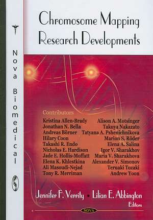 Chromosome Mapping Research Developments de Jennifer F. Verrity