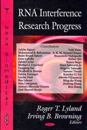 RNA Interference Research Progress de Roger T. Lyland