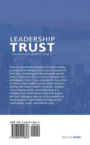 Leadership Trust de Christopher Evans