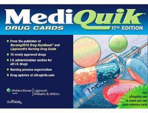 MediQuik Drug Cards de Lippincott