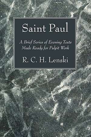 Saint Paul de R. C. H. Lenski