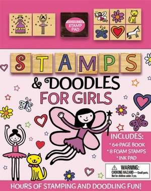 Stamps & Doodles for Girls [With Ink Pad and Stamp Pad] de Maranda Maberry