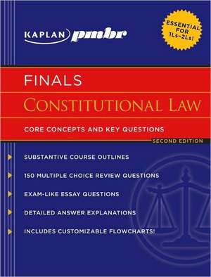 Kaplan PMBR FINALS: Constitutional Law: Core Concepts and Key Questions de Kaplan PMBR