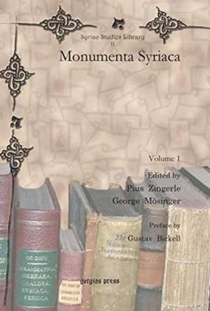 Monumenta Syriaca (vol 1) de Gustav Bickell