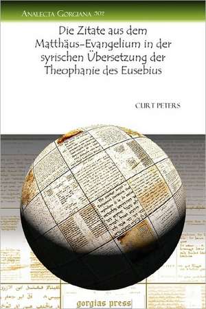 Peters, C: Die Zitate aus dem Matthaus-Evangelium in der syr de Curt Peters