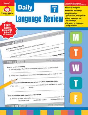 Daily Language Review, Grade 7 de Robin Longshaw