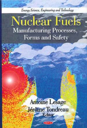 Nuclear Fuels: Manufacturing Processes, Forms, and Safety Nuclear Fuels: Manufacturing Processes, Forms, and Safety de Antoine Lesage