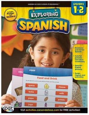 Spanish, Grades 1-2 [With Poster] de American Education Publishing