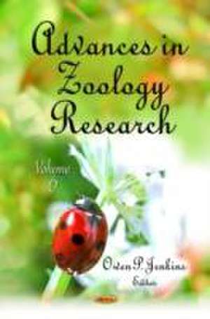 Advances in Zoology Research de Owen P. Jenkins