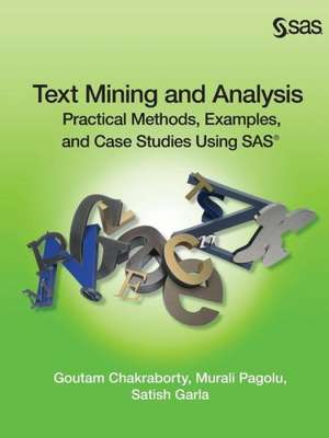 Text Mining and Analysis de Goutam Chakraborty