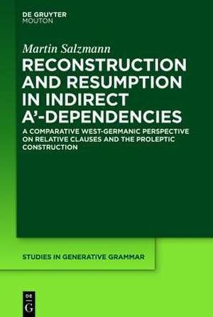 Reconstruction and Resumption in Indirect A‘-Dependencies: A Comparative West-Germanic Perspective on Relative Clauses and the Proleptic Construction de Martin Salzmann