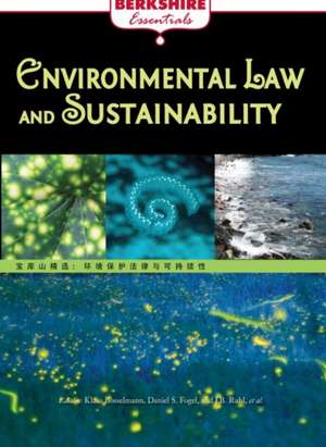 Environmental Law and Sustainability