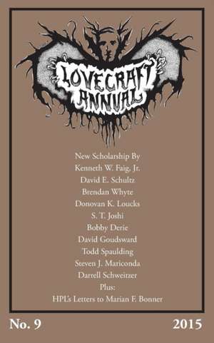 Lovecraft Annual No. 9 (2015) de S. T. Joshi