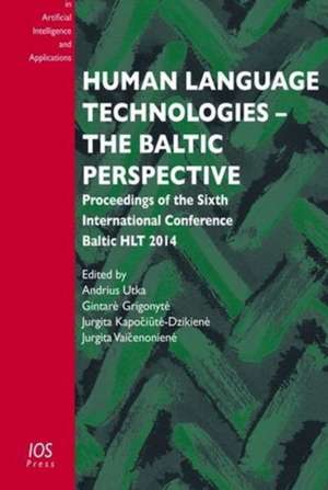 HUMAN LANGUAGE TECHNOLOGIES THE BALTIC P de A UTKA