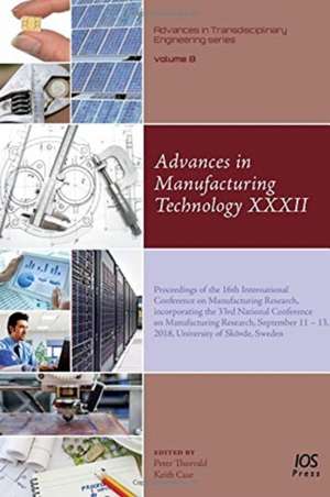 ADVANCES IN MANUFACTURING TECHNOLOGY XXX de P. THORVALD