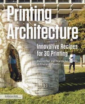 Printing Architecture: Innovative Recipes for 3D Printing de Ronald Rael