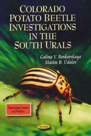 Colorado Potato Beetle Investigations in the South Urals de Galina V. Benkovskaya