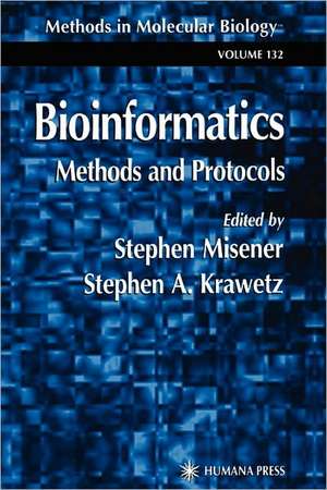 Bioinformatics Methods and Protocols de Stephen Misener
