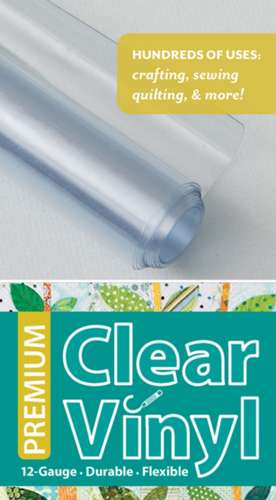 Premium Clear Vinyl Roll: 12-Gauge Durable Flexible de C&t Publishing