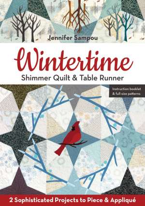 Wintertime Shimmer Quilt & Table Runner de Jennifer Sampou