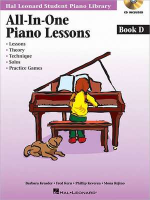 All-In-One Piano Lessons Book D de Fred Kern