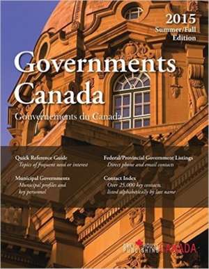 Government Canada: Summer/Fall 2015 de Laura Mars