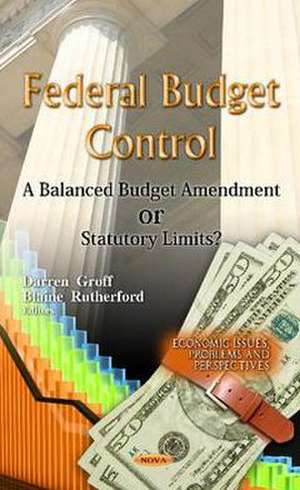 Federal Budget Control de Darren Groff