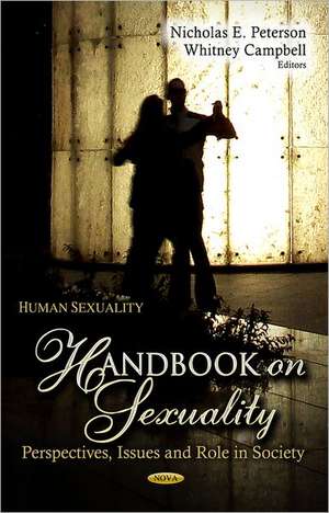 Handbook on Sexuality de Nicholas E. Peterson