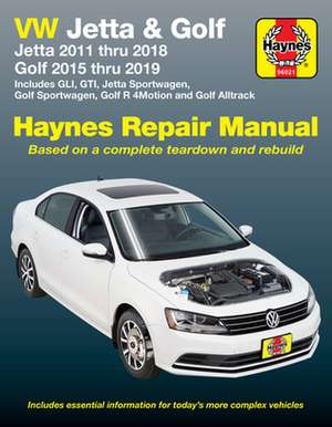 VW Jetta and Golf Haynes Repair Manual de Editors Of Haynes Manuals