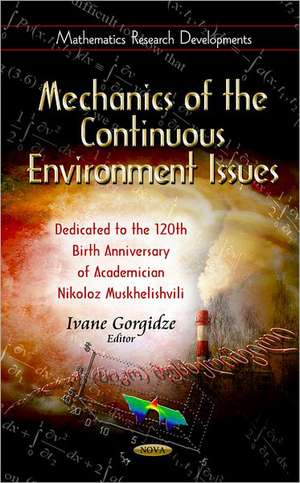 Mechanics of the Continuous Environment Issues de Ivane Gorgidze