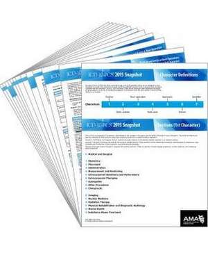 ICD-10-PCs 2015 Snapshot Card - Set de American Medical Association