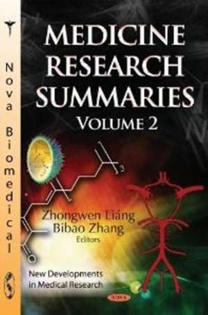 Medicine Research Summaries de Zhongwen Liang