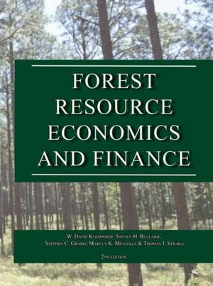 Forest Resource Economics and Finance de W David Klemperer