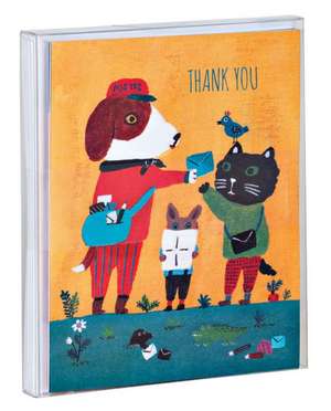 Doggy Thank You Notecard Set de Yumi Kitagishi