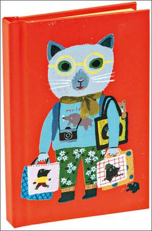 Cat Tourist Cutest Mini Notebook with Dot Grid Pages and Lay Flat Technology de Yumi Kitagishi