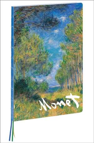 Teneues - A4 Notebook: Pine Tree Path by Claude Monet, Hardcover - 230 Dot-Grid Pages with Exposed Lay Flat Binding, Three Ribbon Markers de CLAUDE MONET