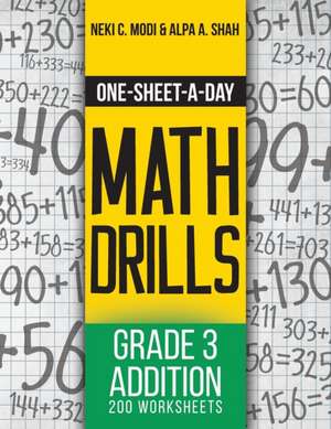 One-Sheet-A-Day Math Drills de Neki C. Modi