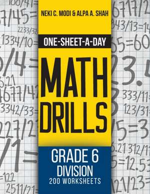 One-Sheet-A-Day Math Drills de Neki C Modi