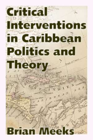 Critical Interventions in Caribbean Politics and Theory de Brian Meeks