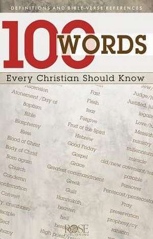 100 Words Every Christian Should Know - Pamphlet de Rose Publishing