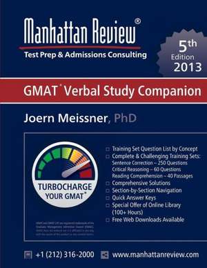 Manhattan Review GMAT Verbal Study Companion [5th Edition] de Joern Meissner