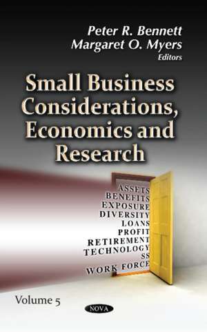 Small Business Considerations, Economics & Research de Peter R. Bennett