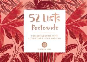 52 Lists Postcards (52 Unique Postcards, 26 Different Backgrounds, 13 Different Prompts) de Moorea Seal