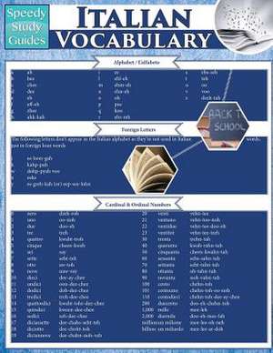 Italian Vocabulary (Speedy Study Guides de Speedy Publishing Llc