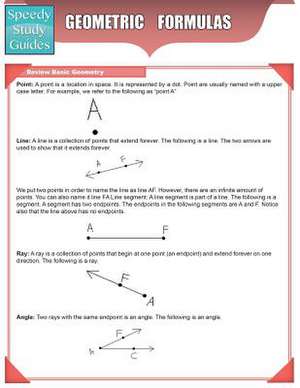 Geometric Formulas (Speedy Study Guides de Speedy Publishing LLC