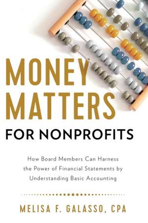 Money Matters for Nonprofits de Melisa F. Galasso