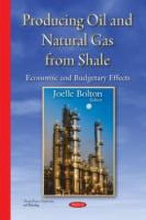 Producing Oil & Natural Gas from Shale: Economic & Budgetary Effects de Joelle Bolton