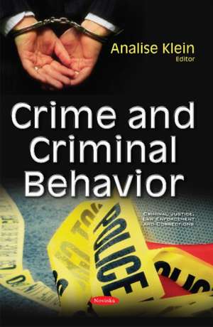 Crime & Criminal Behavior de Analise Klein