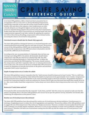 CPR Lifesaving Reference Guide (Speedy Study Guide) de Speedy Publishing LLC